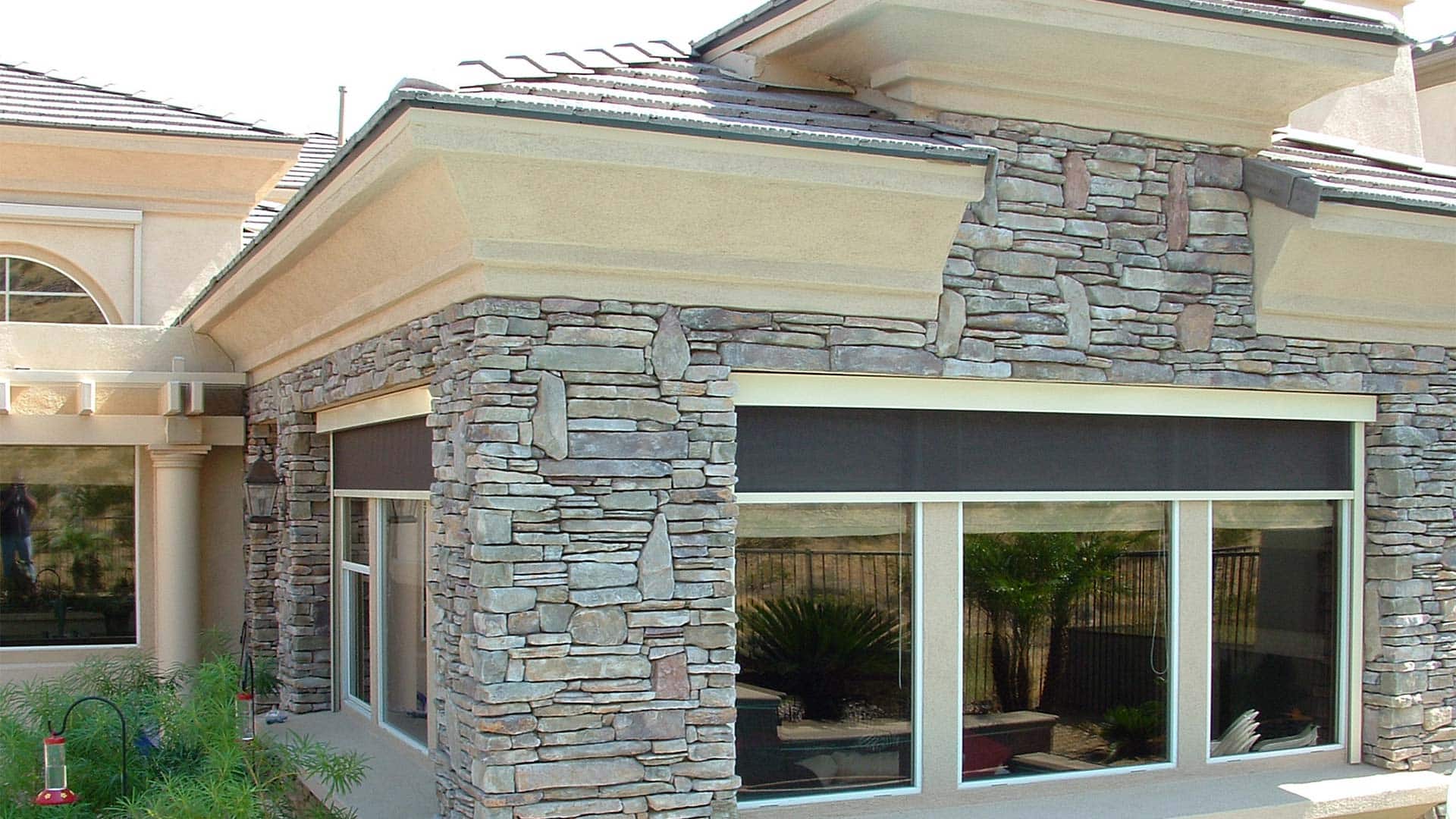 residential property exteriors with outdoot sun shades installed santa ana ca