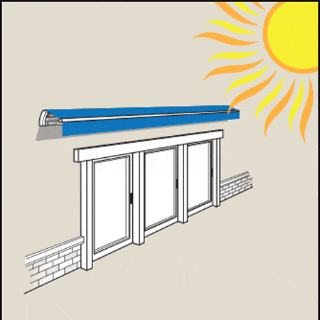 1. RETRACTABLE PATIO AWNING