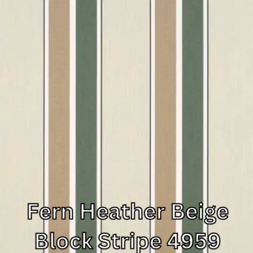 Fern Heather Beige Block Stripe 4959