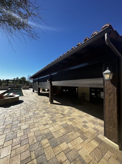 drop shade outdoor awning