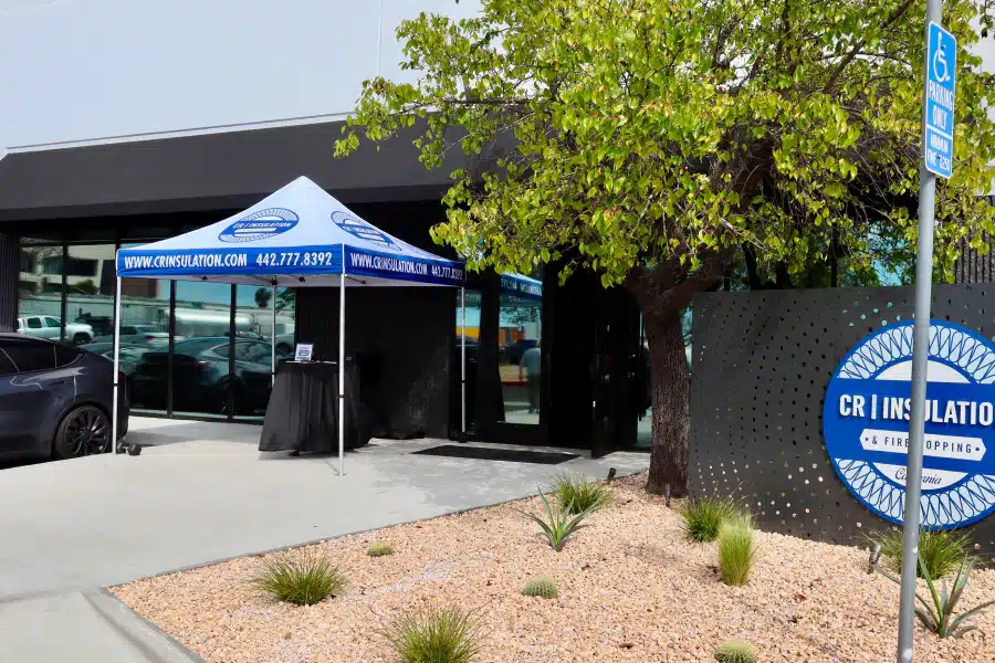 auto repair shop with awnings