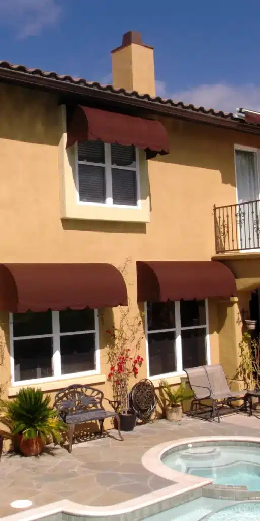 orleans awnings installed in a property