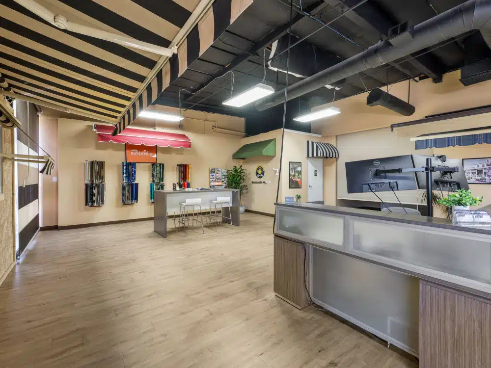 accent awning store interior